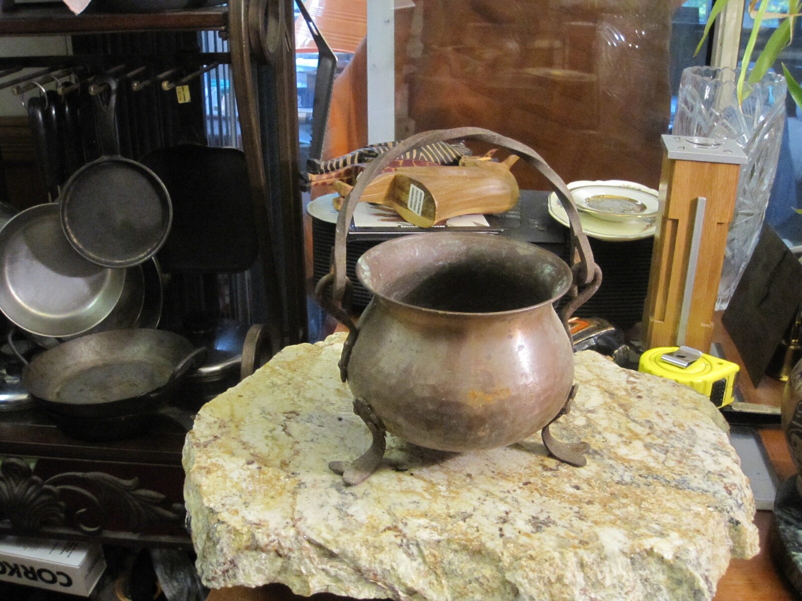Vintage Small Cast Iron 3 Leg Kettle, Bean Pot, Gypsy Pot, Cauldron