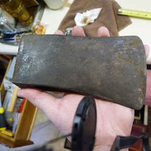 Antique Cast Steel 3.8lb Axe Head - Early 20th Century Dayton Pattern - Full Bit Forged Steel - Signed/Ghost Stamp - Please Read Description