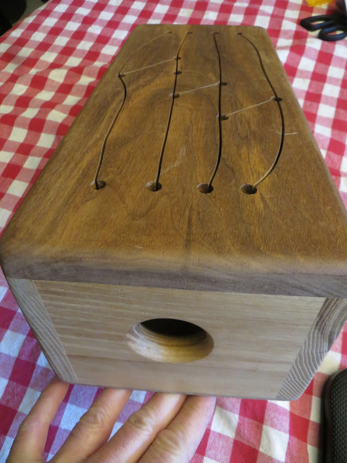 Wood Tongue Drum Slit Drum Hand Made Two Tone Artist Signed. Etsy