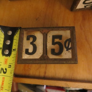 One Antique Grocery Store Price Tag,