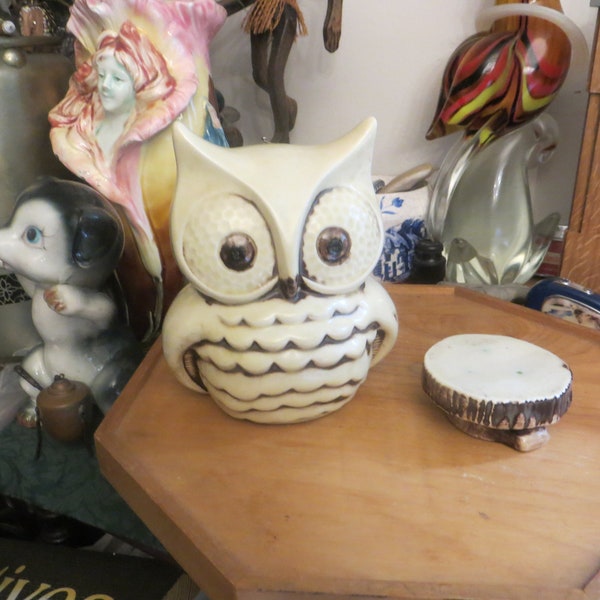 Vintage Ceramic Owl Bank ,