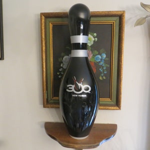 Bowling Pin, Happy Birthday, 300, NY. Vintage