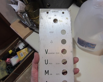 Ocean Liner Elevator Button Panel from GRIPSHOLM of 1957