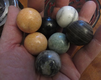 1 or 2  Replacement Bombay Company 1994 Solitaire Polished Authentic Marbles