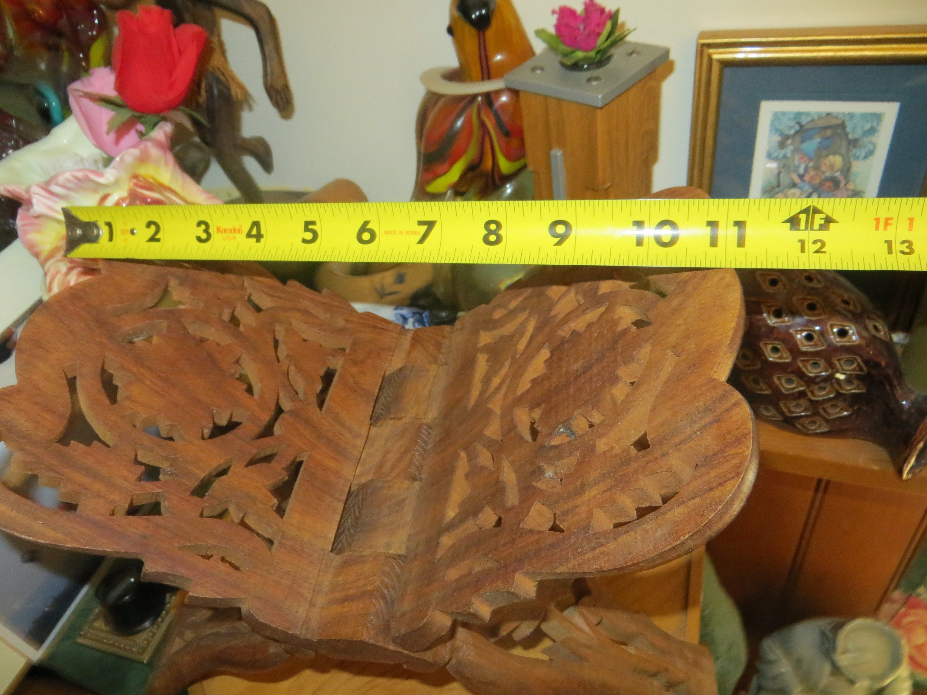 Book Stand Carved Wood Folding Book Display Ornate Vintage. Etsy