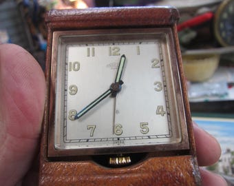 Angelus Super 8 Swiss Needs TLC Vintage 15 Jewels Travel Alarm
