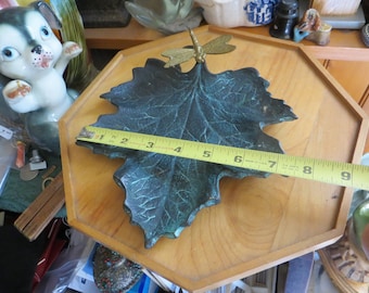 Leaf Tray, Heavy Metal w/ Dragonfly, Please Read Description