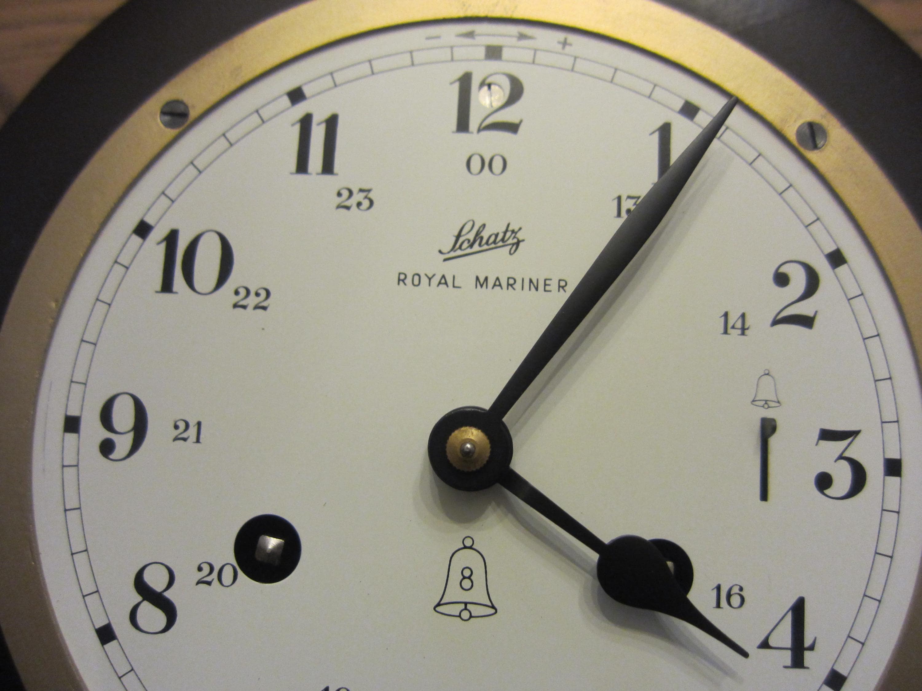 Vintage Schatz German Mariner Ships Clock and Barometer
