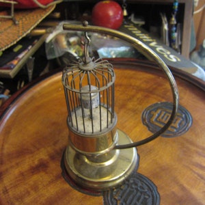 Vintage Kaiser Mechanical Bird Cage Clock Made in Germany