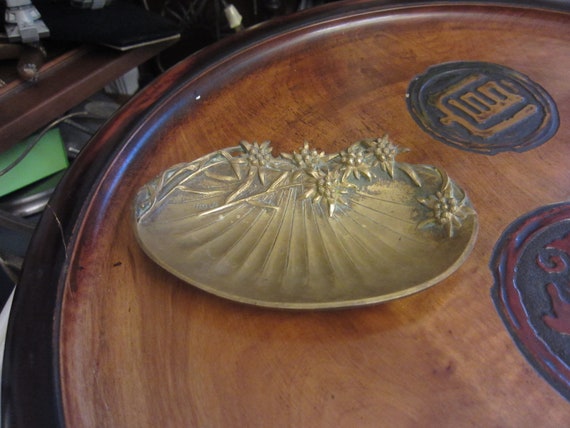 Bronze Pin Ring Tray Signed H Risch, Please Read … - image 8