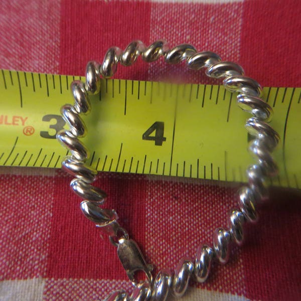 Sterling silver 7" bracelet 925