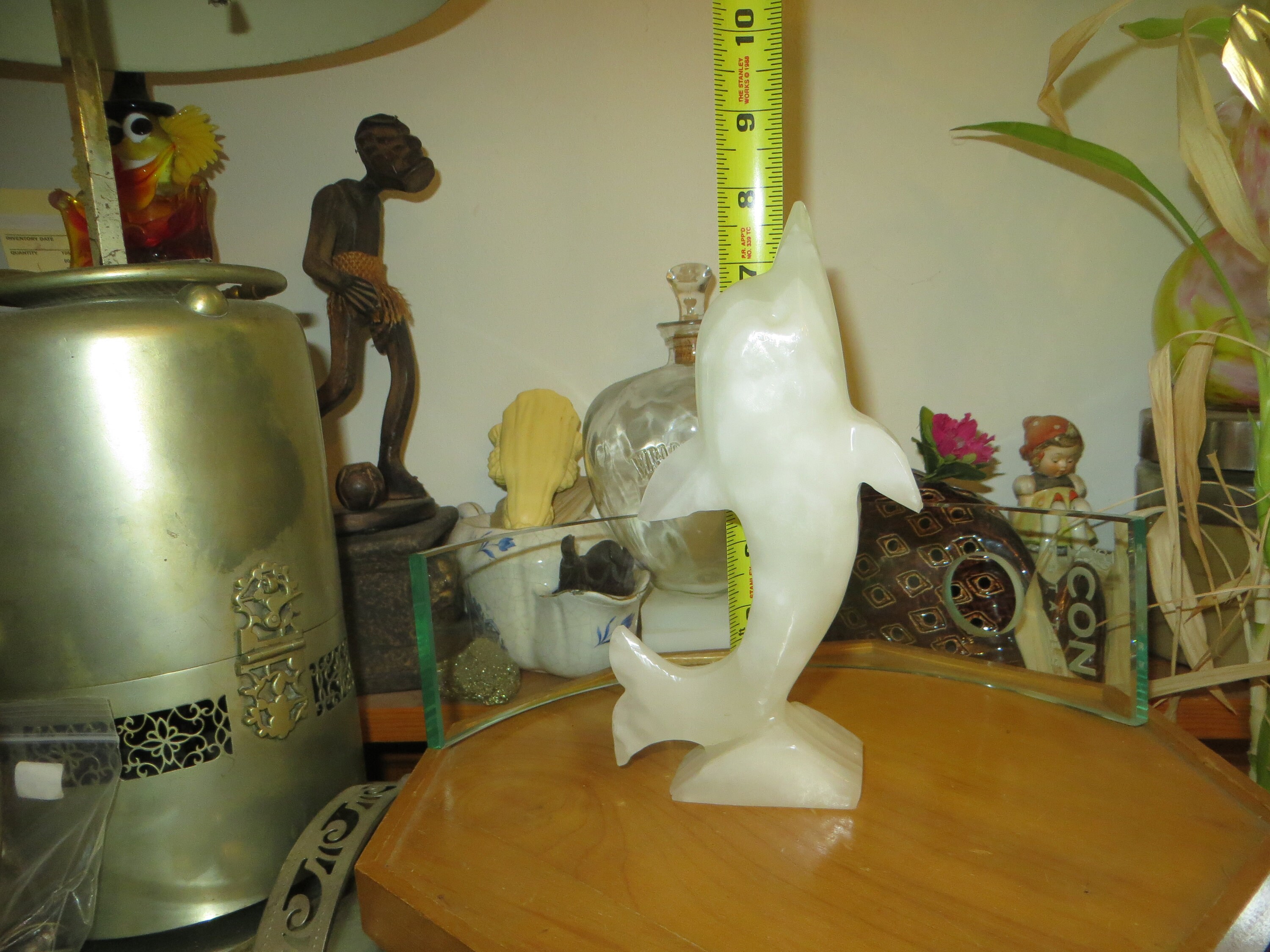 Stone Dolphin Statue Figurine. Etsy