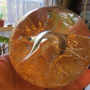 Art Glass Starfish Paperweight, Large, Heavy, Vintage.