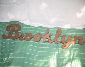 Backyard Brooklyn Sign, Please Read Description