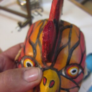 Rooster Ritual Mask Carved Rooster Tribal Mask, Ceremonial, Wall Plaque, Please Read ...