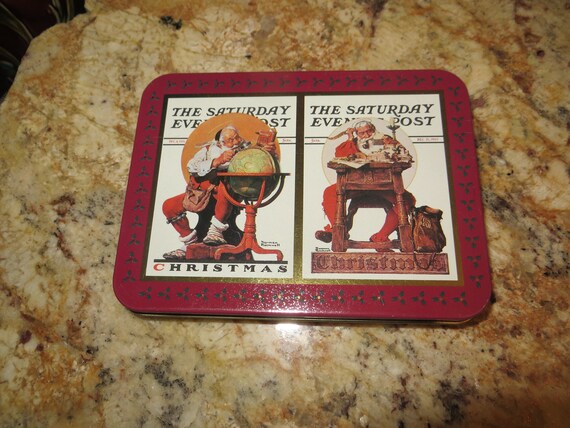 Norman Rockwell Saturday Evening Post Christmas Playing Cards United States Playing Card Company