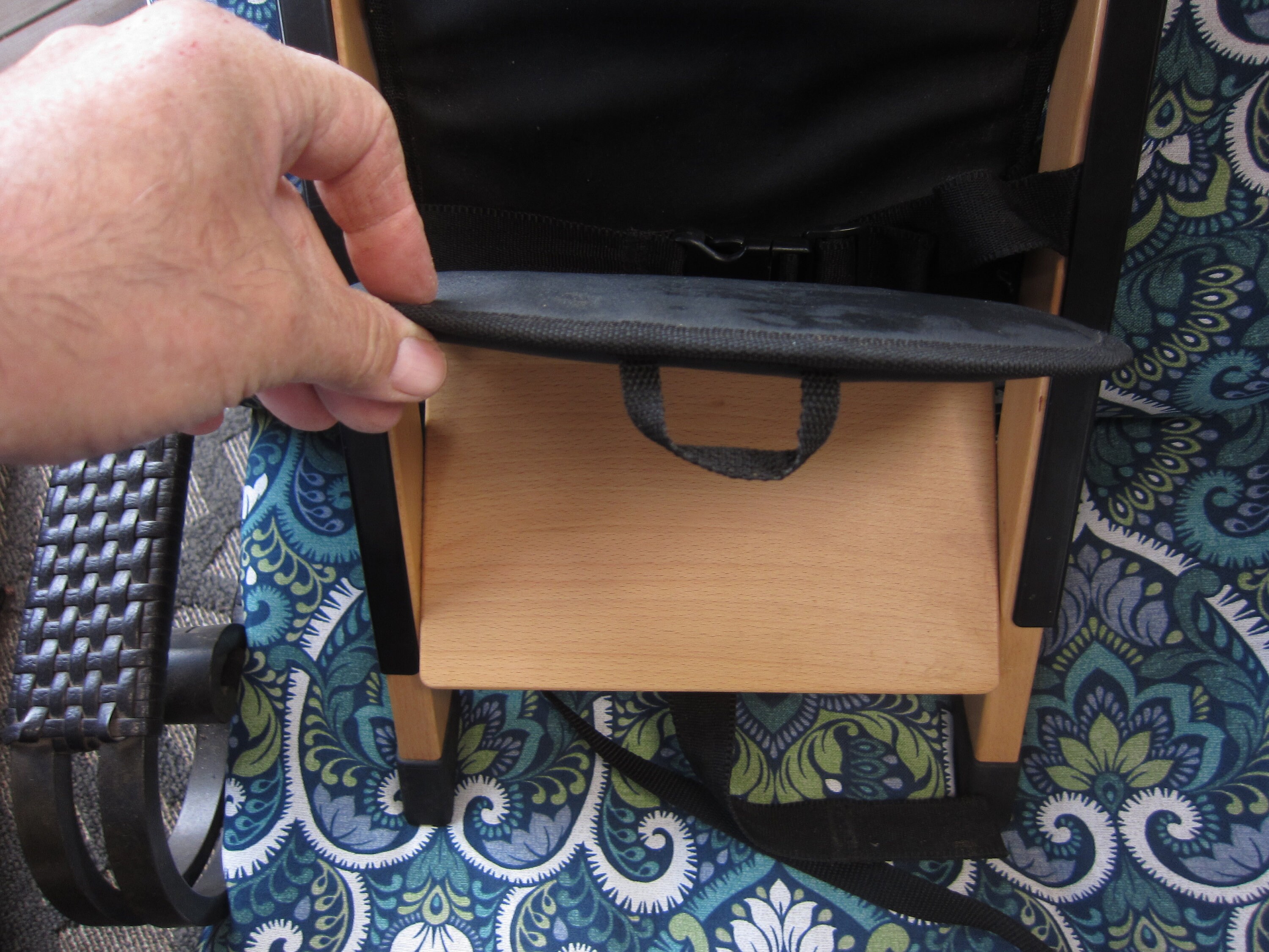 Handysitt Portable Booster Chair Black Beech Travel Danish Baby High Toddler Preowned Etsy Finland