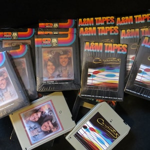 Vintage Carpenters There&#39;s A Kind of Hush and Passage, Two 8 Track Tapes