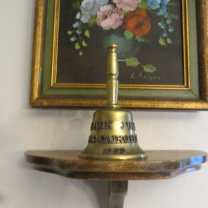 Vintage Egyptian metal bell with brass handle,  Cairo 1999