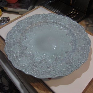 Dinner Plate Merletto Aqua by Arte Italica image 1