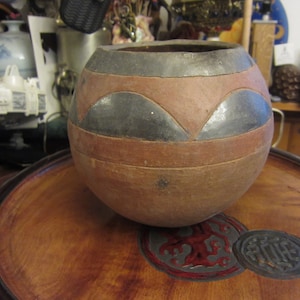 Vintage Antique Clay Round Tribal Bowl