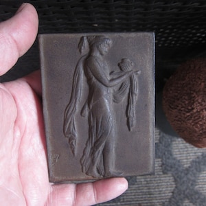 Cast Relief Neoclassical Plaque, Art Nouveau