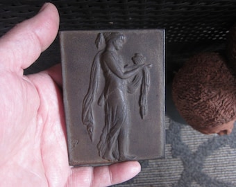 Cast Relief Neoclassical Plaque, Art Nouveau, Please Read Description