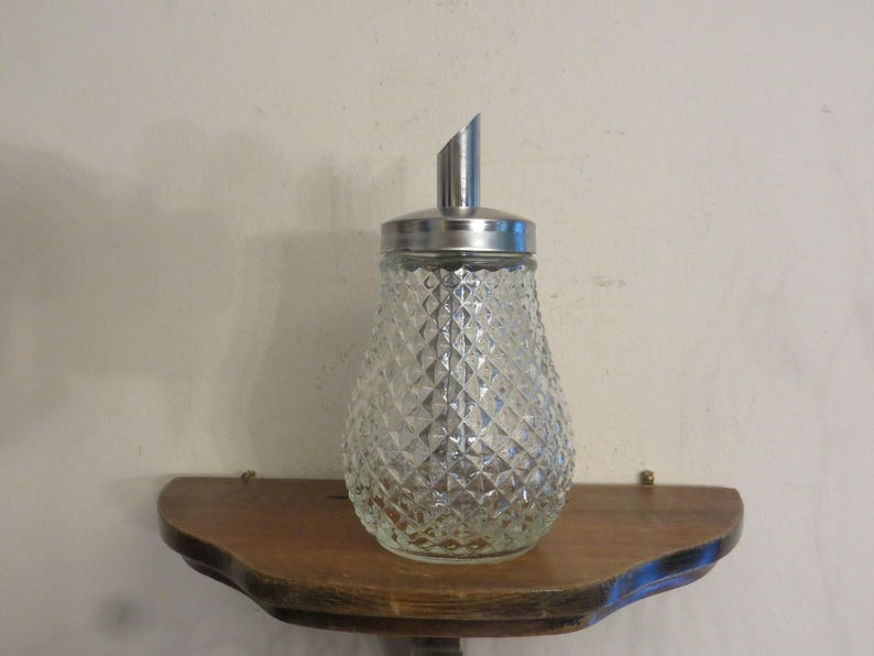 Vintage pressed glass syrup dispenser sugar dispenser Etsy