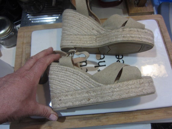 Blaudell open-toe suede wedge espadrilles sandals - image 4