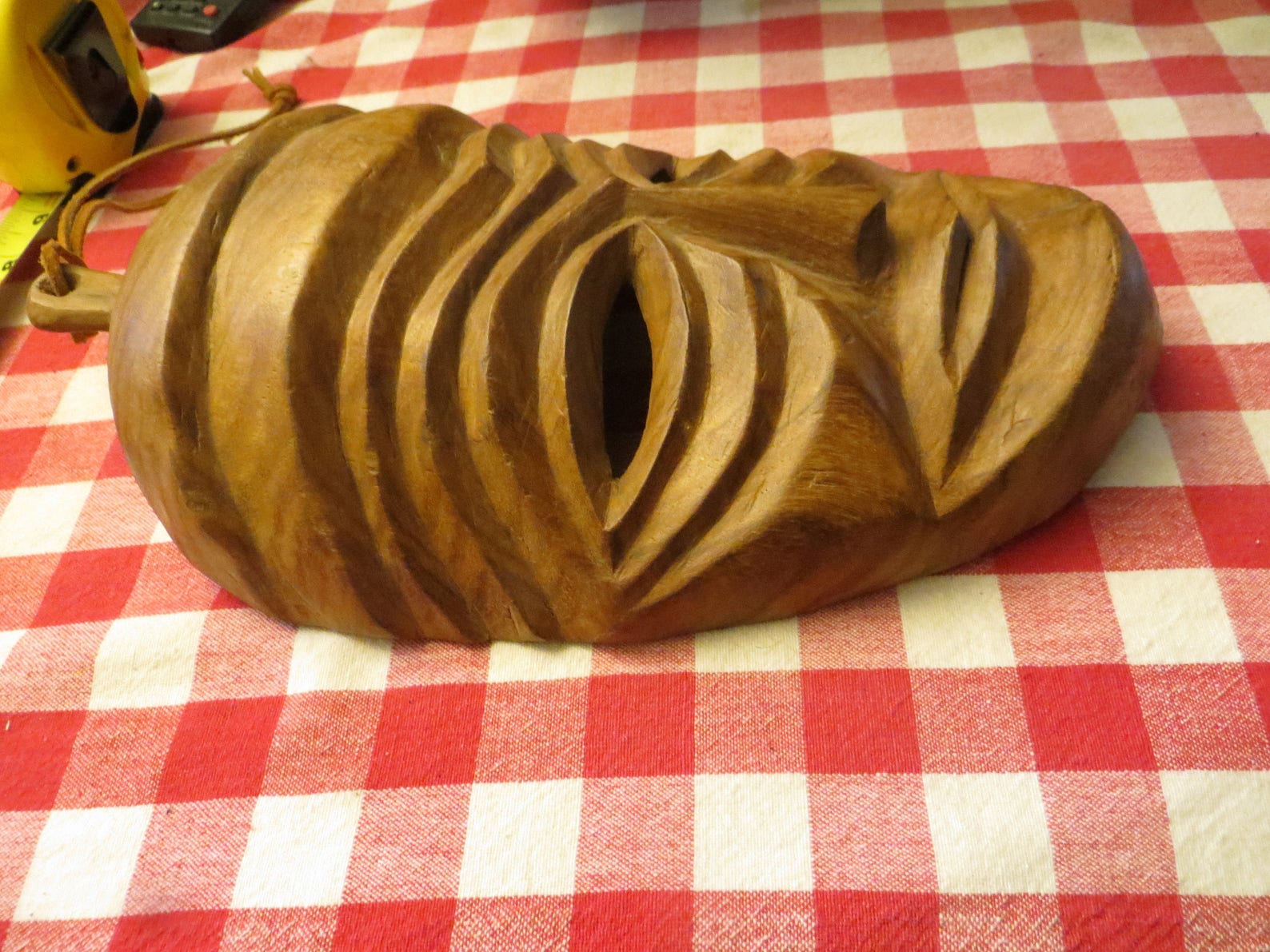 Carved Tribal Wood Mask Wall Decor - Etsy