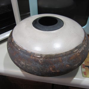Raku Vessel, Vintage Bowl