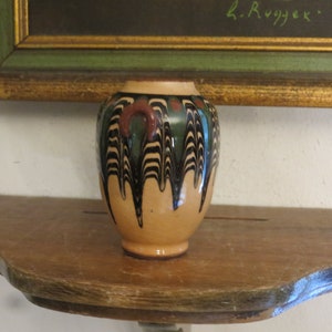 Doll Miniature Vase Urn with Carry Handles Nice Paint,