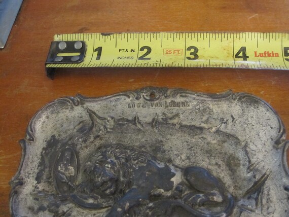 Art Nouveau Arts & Craft High Relief French Tray - image 4