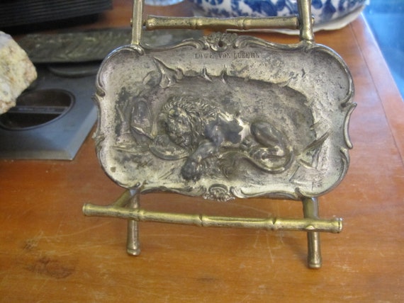 Art Nouveau Arts & Craft High Relief French Tray - image 10