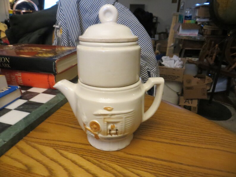 Porcelier Drip Tea Coffee Pot Vitreous China Vintage and Made Etsy