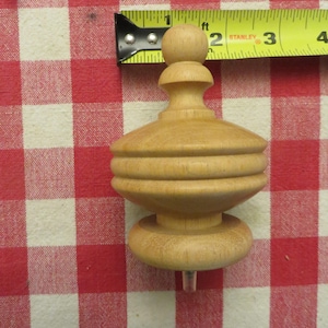 Clock finial wood furniture part