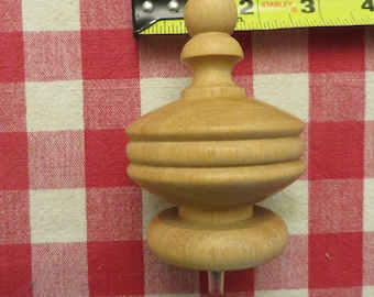 Clock finial wood furniture part , Please Read Description