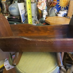 Wooden Dolls Crib Vintage