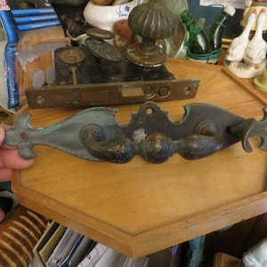 Antique Thumb Latch Entry Set, Russwin for Restoration