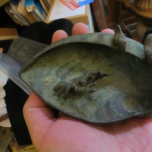 Antique Bronze Shell Dish