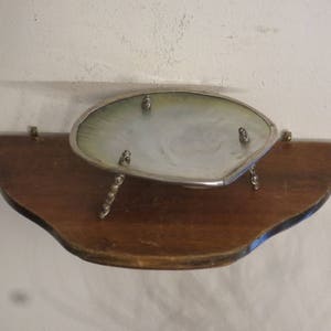 Sea Shell Trinket Tray, dish ring holder, vintage jewelry tray, card receiver