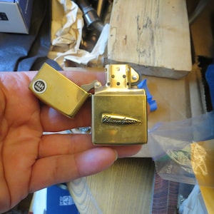 Vintage Zippo 1990&#39;s Thomson Bullet Made in USA Lighter