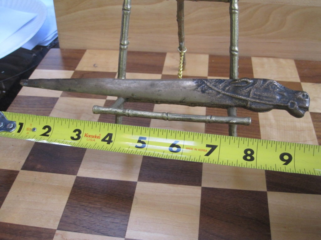Antique Bronze Brass Racing Horse Letter Opener W/ Free Ship Etsy
