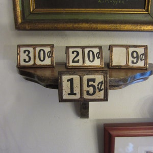 One Antique Grocery Store Price Tag,