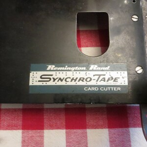 Rare Remington Rand Synchro Tape Card Cutter image 2