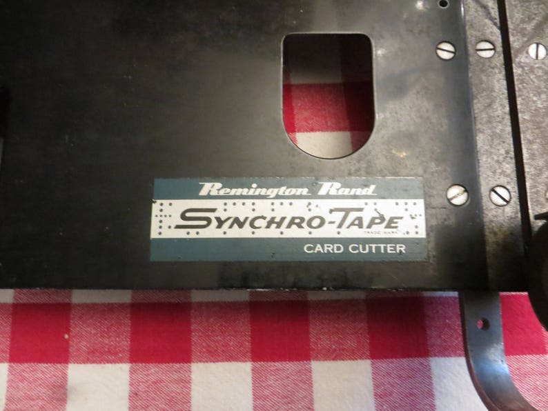 Rare Remington Rand Synchro Tape Card Cutter image 2