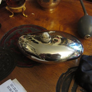 Silver Plated Oil Lamp, Vintage