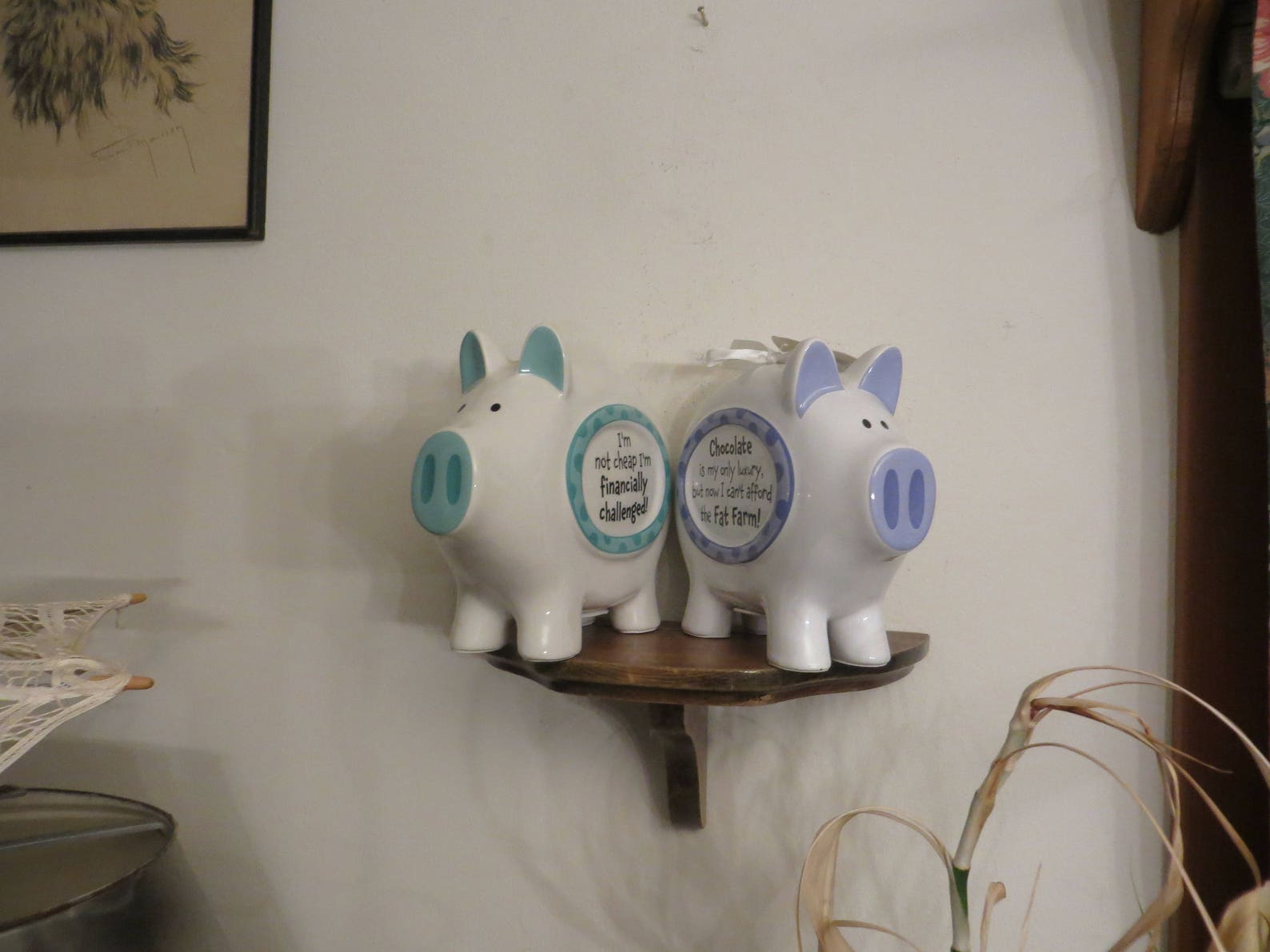 Skinny Piggy Banks Ceramic I'm Not Cheap I'm Etsy