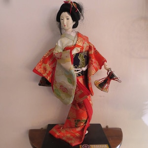 Geisha Yamaha Tsuzumi  doll 12 1/2&quot; Tall