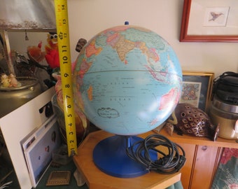 Vintage Lighted Globe, Scan Globe Denmark